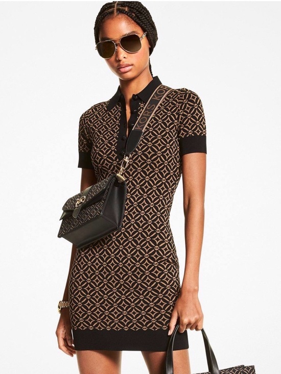Michael Kors Dresses & Skirts - Michael Kors Logo Jacquard Polo Dress